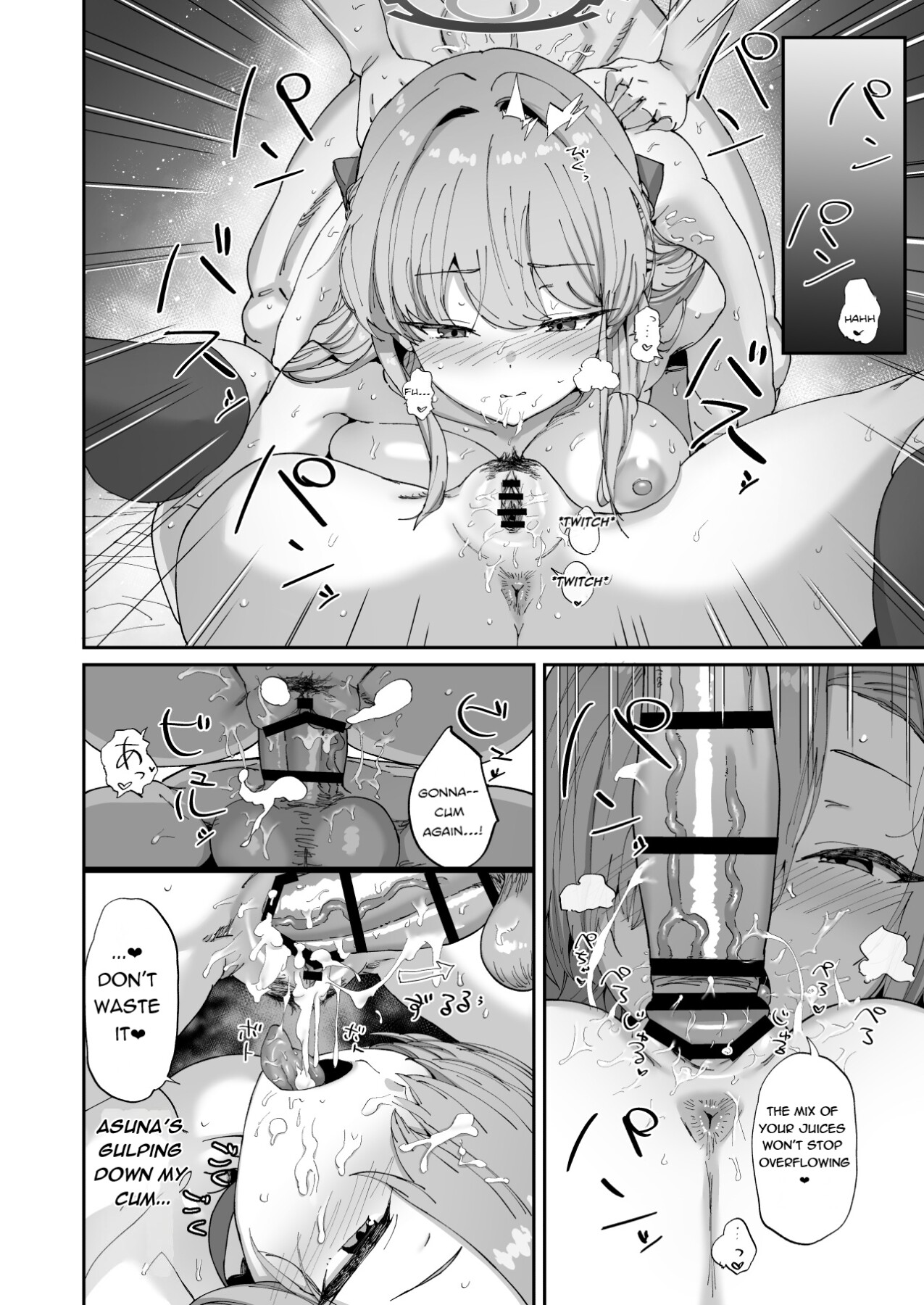 Hentai Manga Comic-A room you can't leave unless you have sex with Asuna and Toki-Read-25